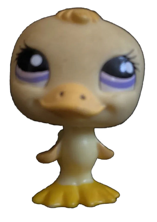 Littlest Pet Shop, Littlest Pet Shops, Lps Duck, Lps #1769 Purple Eyes Rare