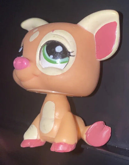 Littlest Pet Shop~#1595~Pig Piglet~Barkery~Green Eyes