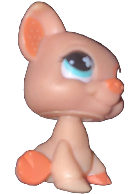 LPS Authentic Littlest Pet Shop #1220 Pig Pink Peach Green Eyes