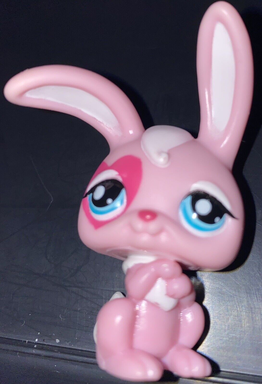 Littlest Pet Shop 1966 Pink Bunny  Special Heart Rare Release Nintendo￼