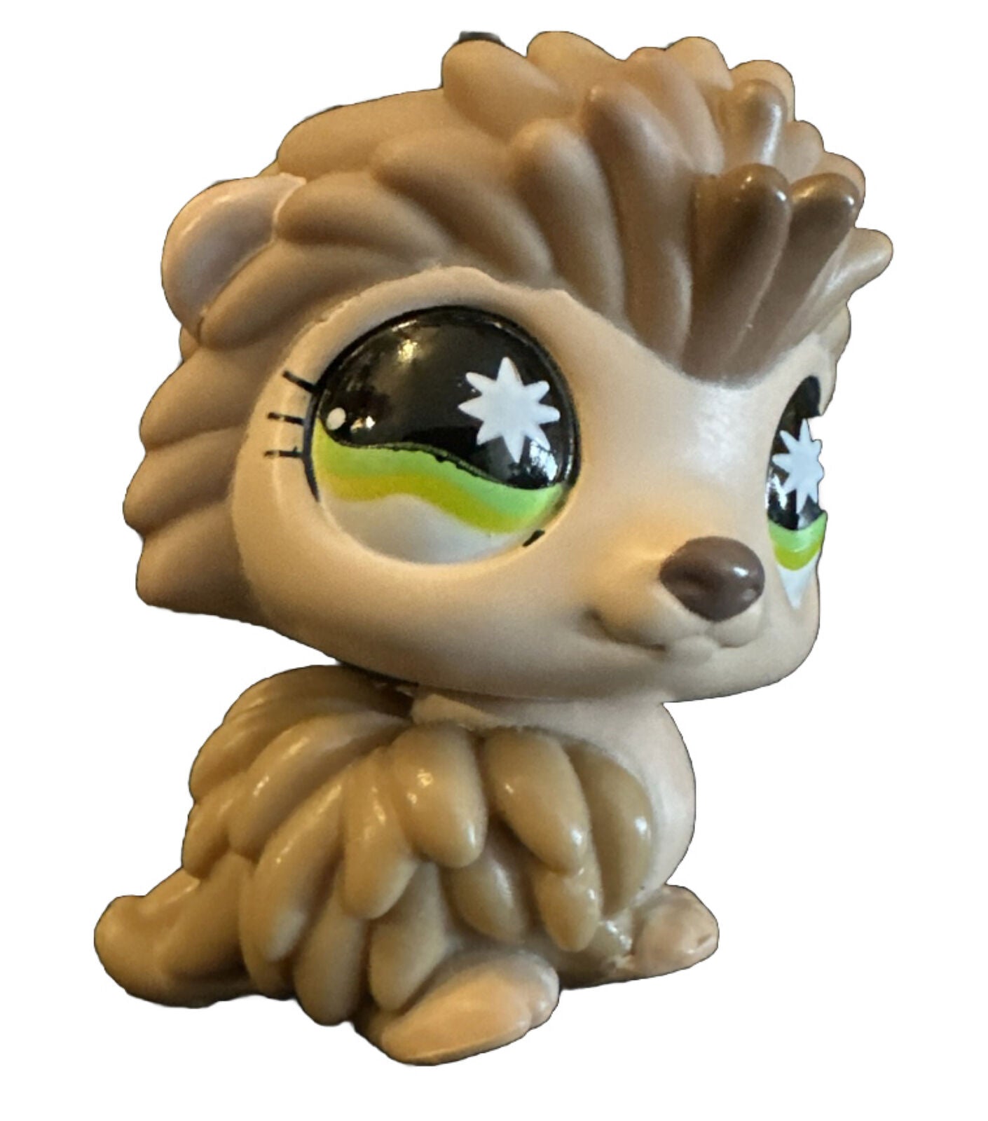 LPS #861 Tan Hedgehog Starburst Eyes EUC Littlest Pet Shop