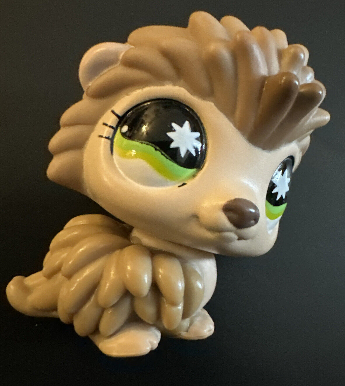 LPS #861 Tan Hedgehog Starburst Eyes EUC Littlest Pet Shop