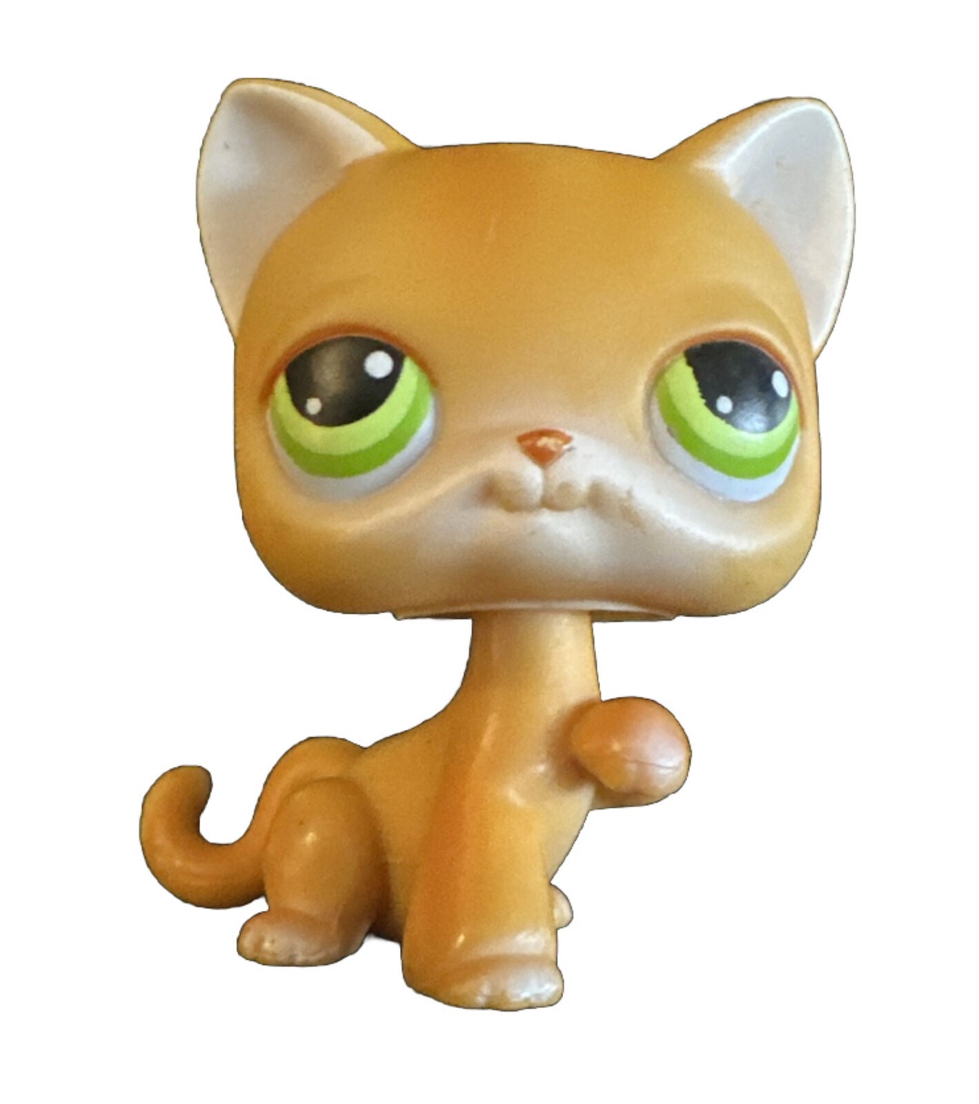 Hasbro Littlest Pet Shop LPS #11 Orange Shorthair Cat Paw Up 2004