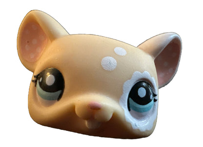 LPS 1618 Blythe Mouse Littlest Pet Shop Pink White Polka Dot Ears Blue Eyes