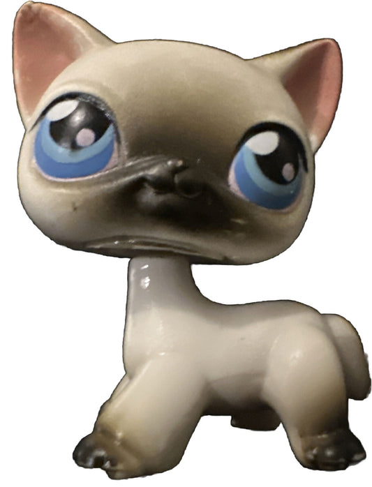 Littlest Pet Shop - Siamese Cat - #5 - 2005 First Generation LPS