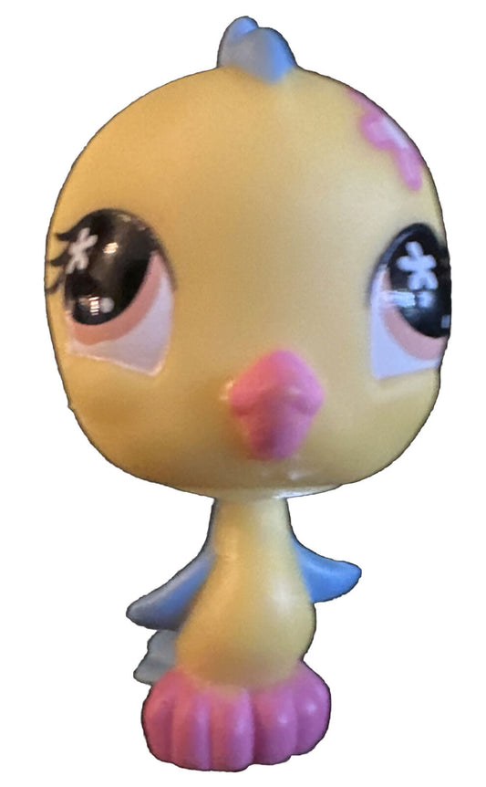 Littlest Pet Shop Yellow Parakeet #546 Authentic Hasbro LPS Bird