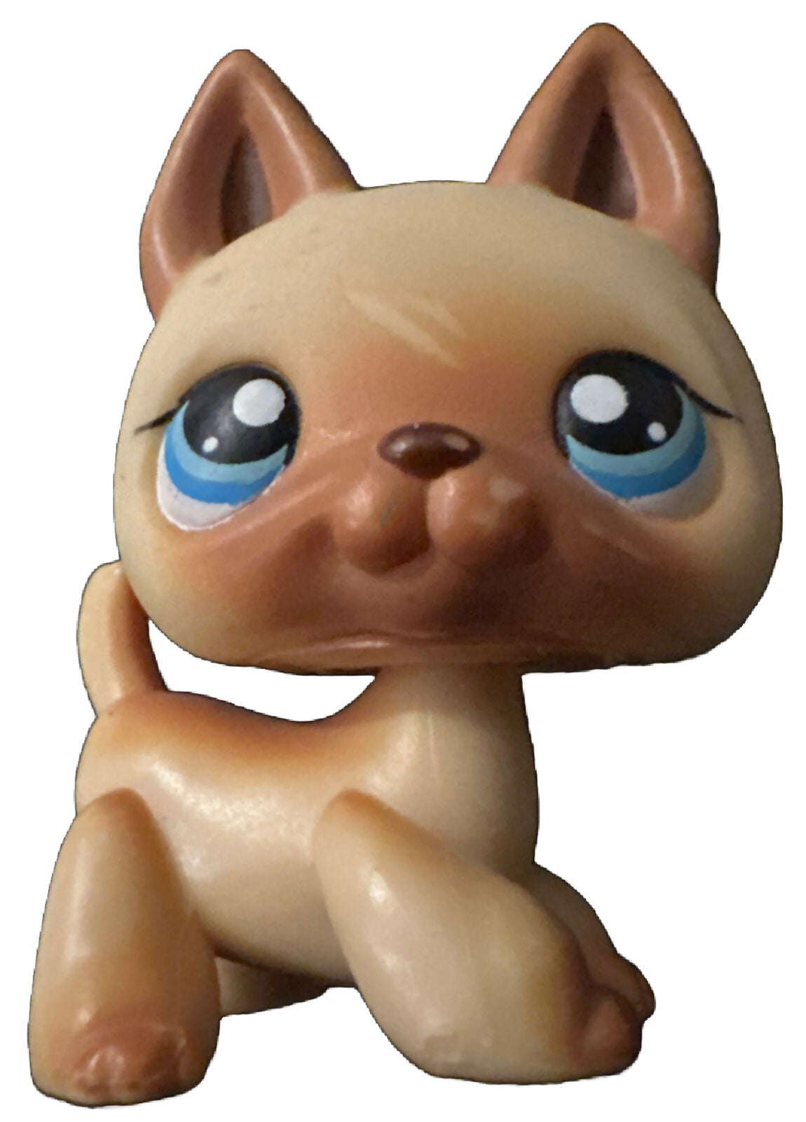 Littlest Pet Shop~#212~German Shepherd~Dog~Tan Brown~Blue Eye~Red Magnet