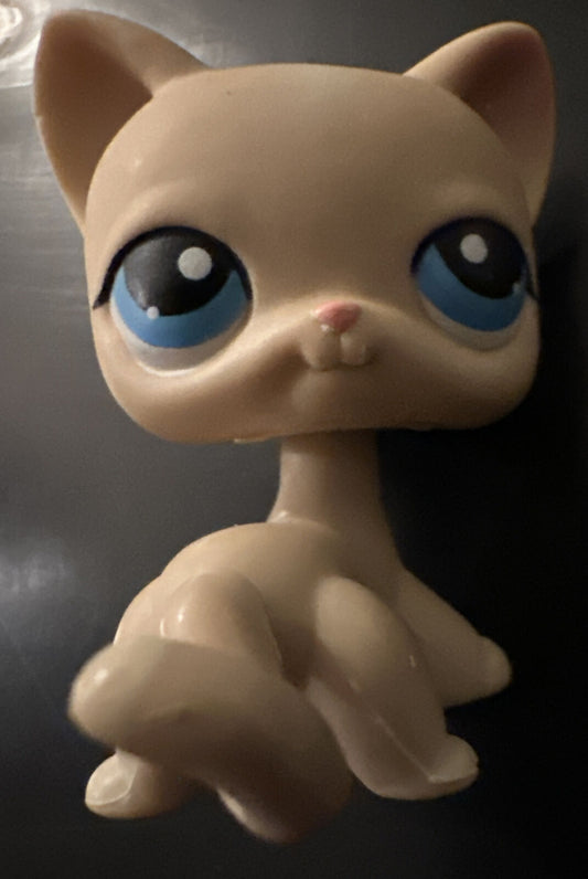 Littlest Pet Shop Cat  Kitten  Cream #228 Kitten Authentic Lps 2004 Hasbro